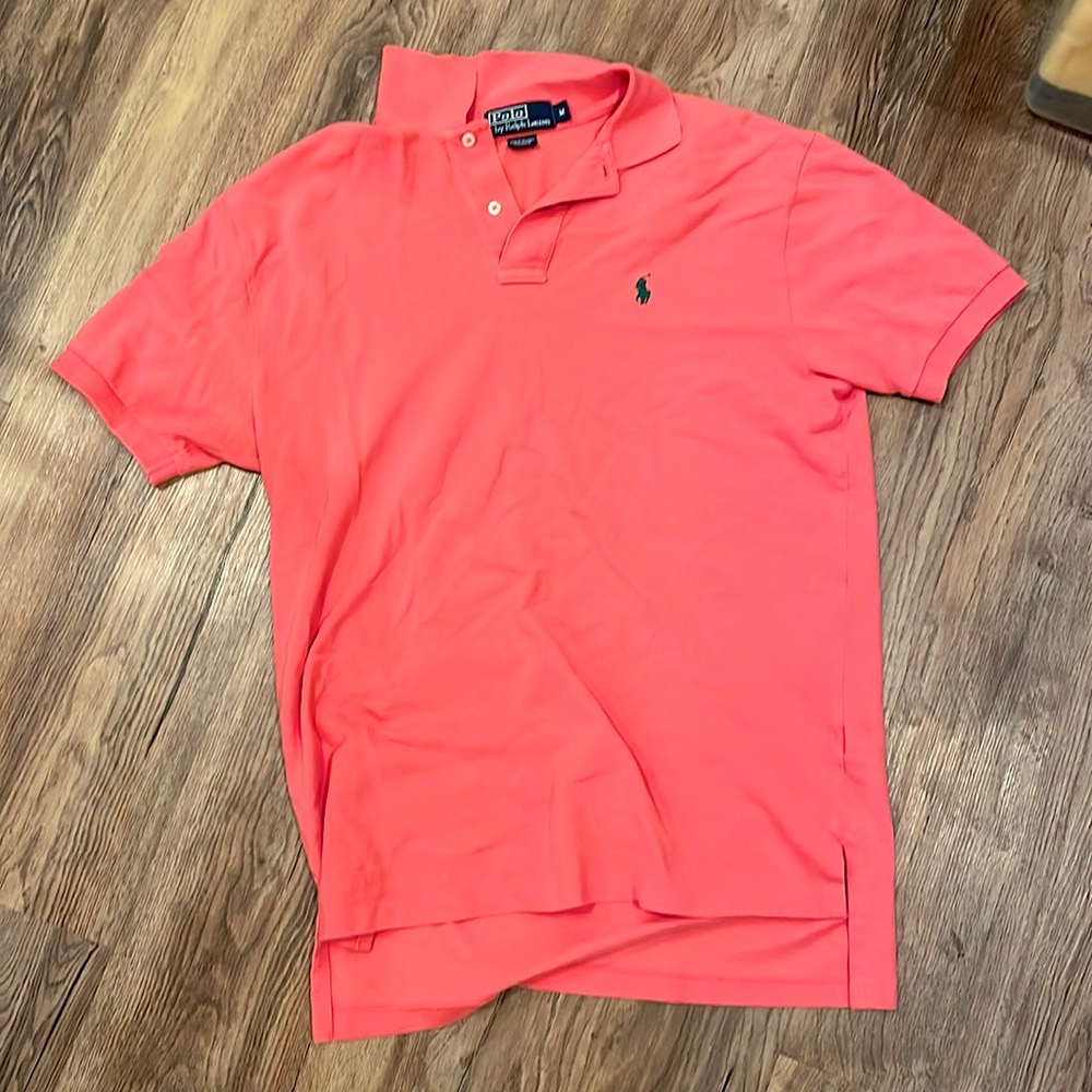 Polo by Ralph Lauren Mesh Classic Fit Polo salmon pink